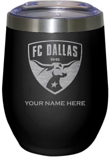 FC Dallas Personalized Laser Etched 12oz Stemless Wine Tumbler