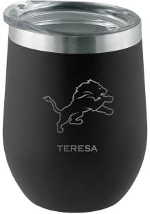 Detroit Lions Personalized Laser Etched 12oz Stemless Wine Tumbler