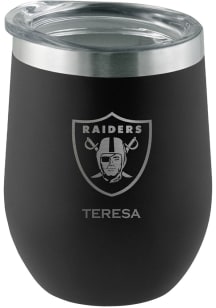 Las Vegas Raiders Personalized Laser Etched 12oz Stemless Wine Tumbler