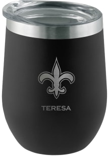 New Orleans Saints Personalized Laser Etched 12oz Stemless Wine Tumbler