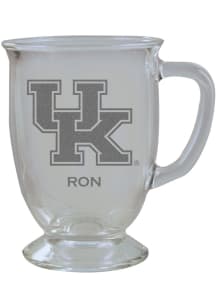Kentucky Wildcats Personalized Laser Etched 16oz Cafe Glass Mug Stein