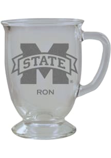 Mississippi State Bulldogs Personalized Laser Etched 16oz Cafe Glass Mug Stein