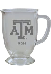 Texas A&amp;M Aggies Personalized Laser Etched 16oz Cafe Glass Mug Stein