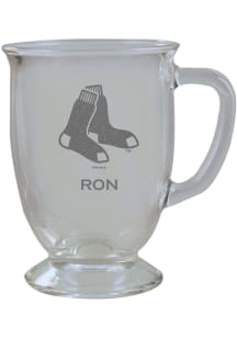 Boston Red Sox Personalized Laser Etched 16oz Cafe Glass Mug Stein
