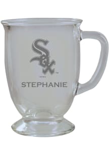 Chicago White Sox Personalized Laser Etched 16oz Cafe Glass Mug Stein