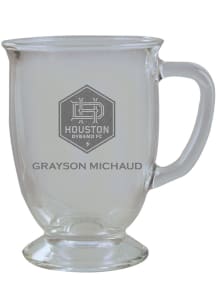 Houston Dynamo Personalized Laser Etched 16oz Cafe Glass Mug Stein