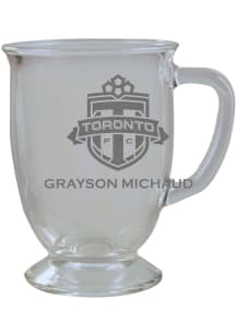 Toronto FC Personalized Laser Etched 16oz Cafe Glass Mug Stein