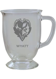 Baltimore Ravens Personalized Laser Etched 16oz Cafe Glass Mug Stein