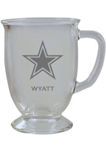 Dallas Cowboys Personalized Laser Etched 16oz Cafe Glass Mug Stein