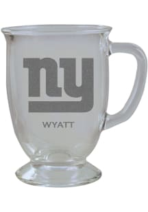 New York Giants Personalized Laser Etched 16oz Cafe Glass Mug Stein
