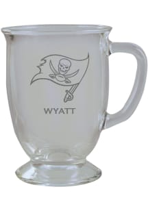 Tampa Bay Buccaneers Personalized Laser Etched 16oz Cafe Glass Mug Stein