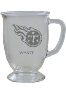 Tennessee Titans Personalized Laser Etched 16oz Cafe Glass Mug Stein