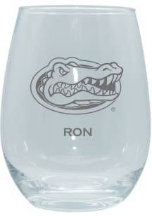 Florida Gators Personalized Laser Etched 15oz Stemless Wine Glass