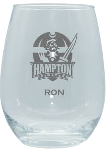 Howard Bison Personalized Laser Etched 15oz Stemless Wine Glass