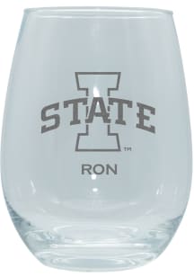 Jackson State Tigers Personalized Laser Etched 15oz Stemless Wine Glass