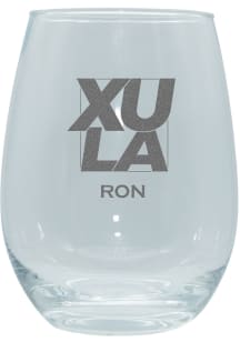 Xavier Musketeers Personalized Laser Etched 15oz Stemless Wine Glass