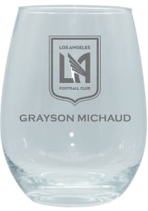Los Angeles FC Personalized Laser Etched 15oz Stemless Wine Glass