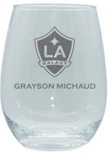 LA Galaxy Personalized Laser Etched 15oz Stemless Wine Glass