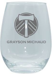 Portland Timbers Personalized Laser Etched 15oz Stemless Wine Glass