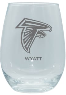 Atlanta Falcons Personalized Laser Etched 15oz Stemless Wine Glass