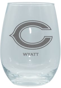 Chicago Bears Personalized Laser Etched 15oz Stemless Wine Glass