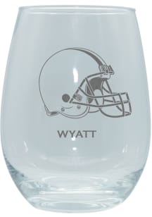 Cleveland Browns Personalized Laser Etched 15oz Stemless Wine Glass
