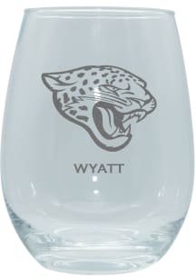 Jacksonville Jaguars Personalized Laser Etched 15oz Stemless Wine Glass