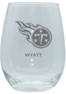 Tennessee Titans Personalized Laser Etched 15oz Stemless Wine Glass