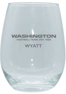 Washington Commanders Personalized Laser Etched 15oz Stemless Wine Glass
