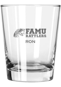 Florida A&amp;M Rattlers Personalized Laser Etched 15oz Double Old Fashioned Rock Glass