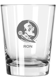 Florida State Seminoles Personalized Laser Etched 15oz Double Old Fashioned Rock Glass
