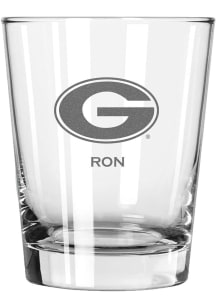 Georgia Bulldogs Personalized Laser Etched 15oz Double Old Fashioned Rock Glass
