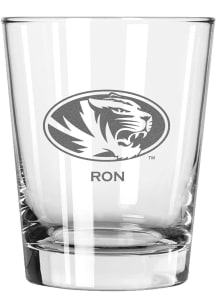 Missouri Tigers Personalized Laser Etched 15oz Double Old Fashioned Rock Glass