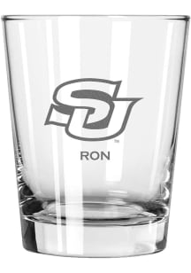 Southern University Jaguars Personalized Laser Etched 15oz Double Old Fashioned Rock Glass