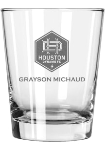 Houston Dynamo Personalized Laser Etched 15oz Double Old Fashioned Rock Glass