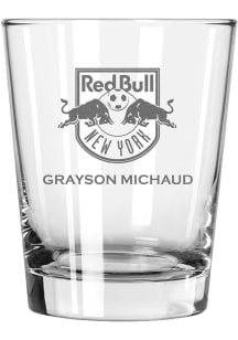 New York Red Bulls Personalized Laser Etched 15oz Double Old Fashioned Rock Glass