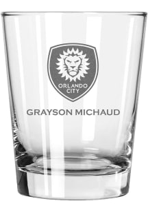 Orlando City SC Personalized Laser Etched 15oz Double Old Fashioned Rock Glass