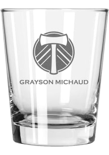 Portland Timbers Personalized Laser Etched 15oz Double Old Fashioned Rock Glass
