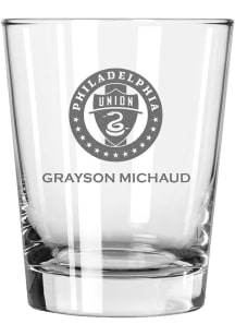 Philadelphia Union Personalized Laser Etched 15oz Double Old Fashioned Rock Glass