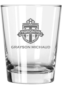 Toronto FC Personalized Laser Etched 15oz Double Old Fashioned Rock Glass