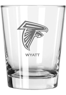 Atlanta Falcons Personalized Laser Etched 15oz Double Old Fashioned Rock Glass