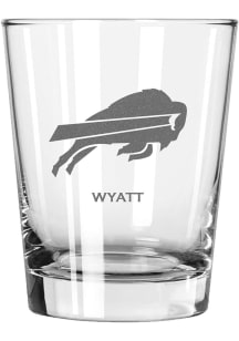 Buffalo Bills Personalized Laser Etched 15oz Double Old Fashioned Rock Glass
