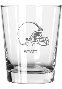 Cleveland Browns Personalized Laser Etched 15oz Double Old Fashioned Rock Glass