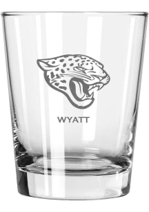 Jacksonville Jaguars Personalized Laser Etched 15oz Double Old Fashioned Rock Glass