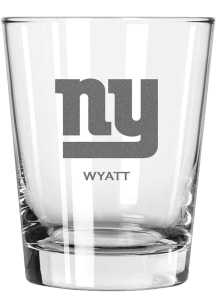 New York Giants Personalized Laser Etched 15oz Double Old Fashioned Rock Glass