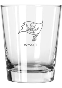 Tampa Bay Buccaneers Personalized Laser Etched 15oz Double Old Fashioned Rock Glass