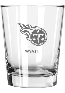 Tennessee Titans Personalized Laser Etched 15oz Double Old Fashioned Rock Glass