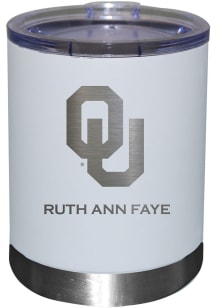Oklahoma Sooners Personalized Laser Etched 12oz Lowball Tumbler