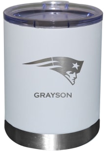 New England Patriots Personalized Laser Etched 12oz Lowball Tumbler
