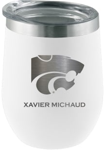 K-State Wildcats Personalized Laser Etched 12oz Stemless Wine Tumbler